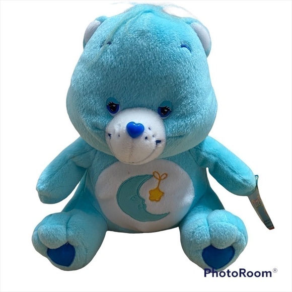 Care Bear Bedtime Bear NWT Blue Vintage Stuffed Animal Kids Toy 2003 - Picture 1 of 7